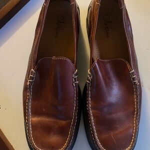 Cole Haan Men's Tan Leather Slip-Ons (Nike Air)